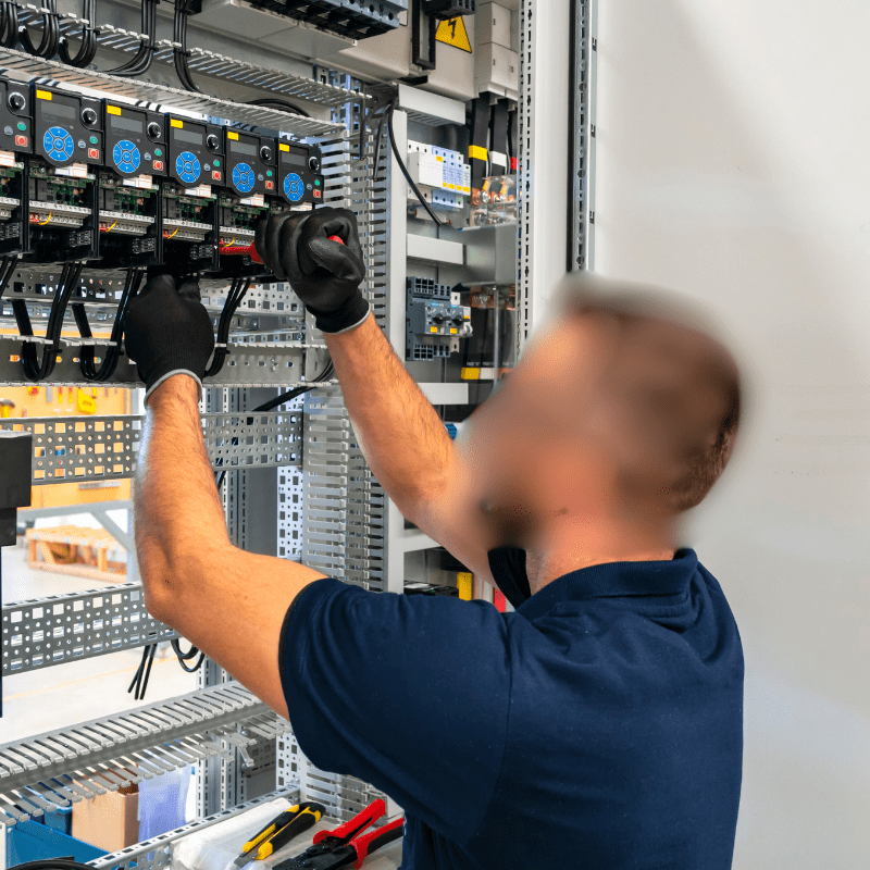 Système de guidage à la place pour électriciens